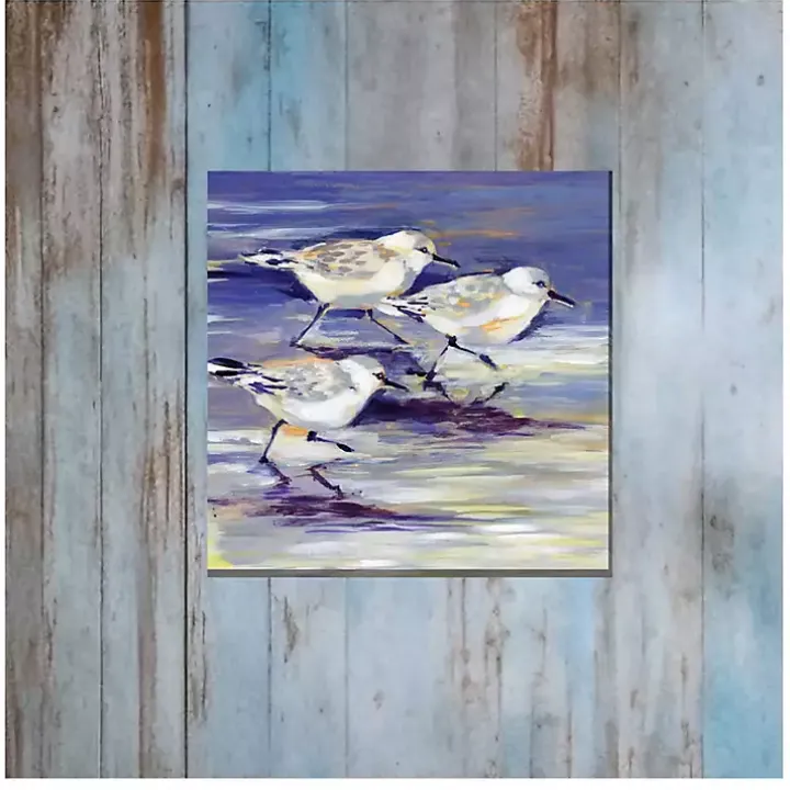 Sandpipers Outdoor Canvas Art Print