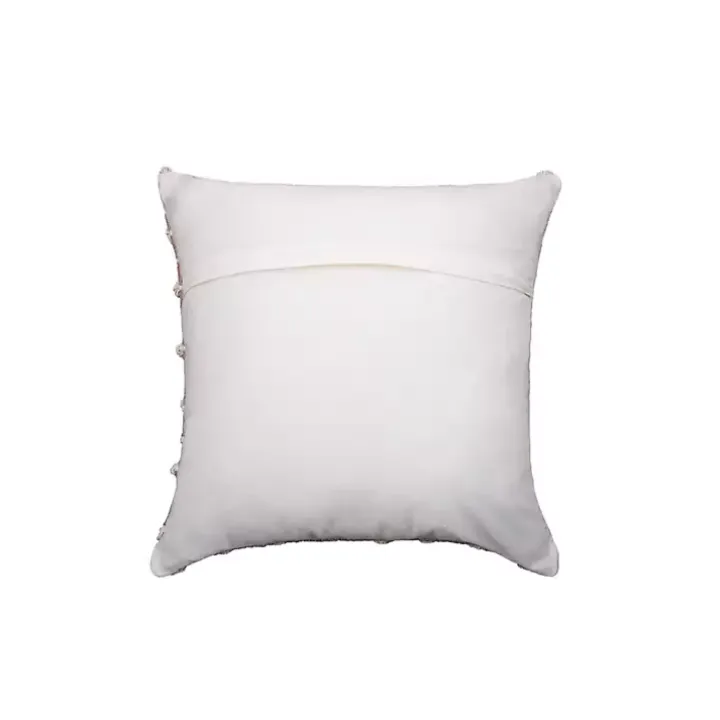 Sandy Beige Hand Knotted Decorative Throw Pillow