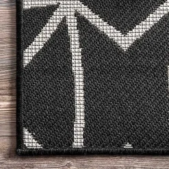 Sanford Gray Geometric Shapes Outdoor Rug, 8x10