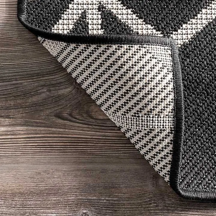 Sanford Gray Geometric Shapes Outdoor Rug, 8x10
