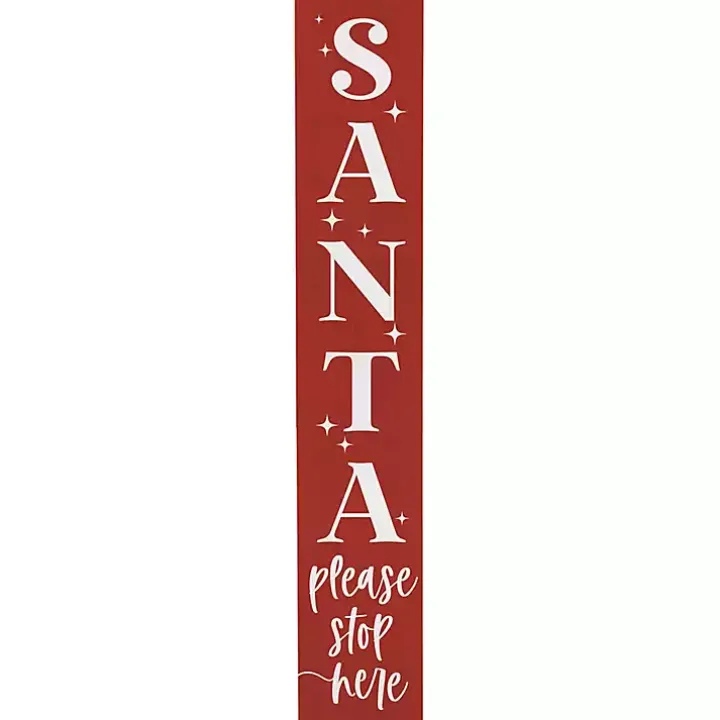 Santa Please Stop Here Porch Board