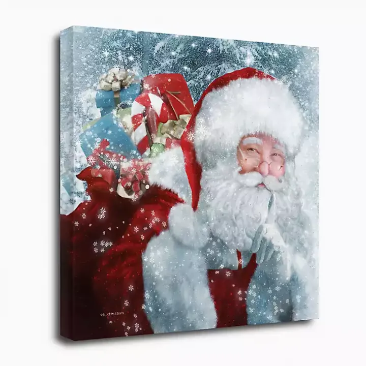 Santa with Presents Canvas Art Print