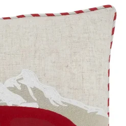 Santa with Truck and Trailer Pillow