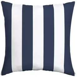 Sapphire Cabana Stripe Outdoor Pillow