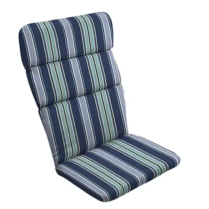 Sapphire Stripe Outdoor Adirondack Cushion