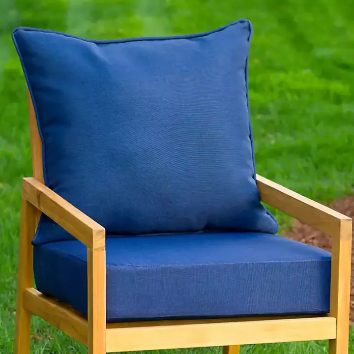 Sapphire Texture Outdoor Deep Seat Cushions