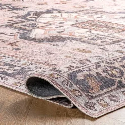 Sasha Medallion Washable Area Rug, 4x6