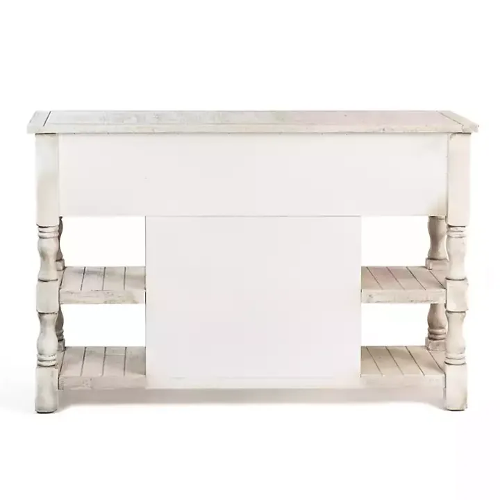 Savannah Cream Distressed Cabinet