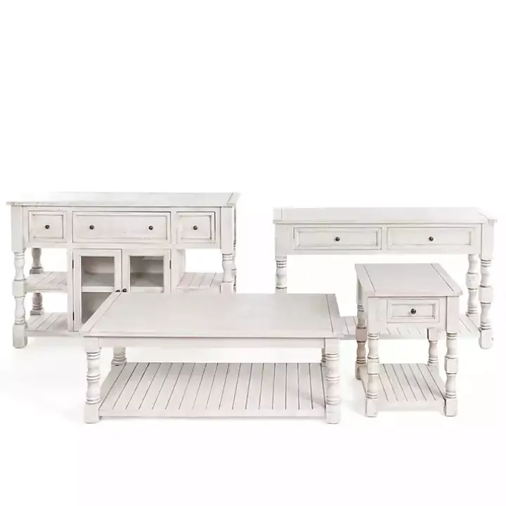 Savannah Cream Distressed Cabinet