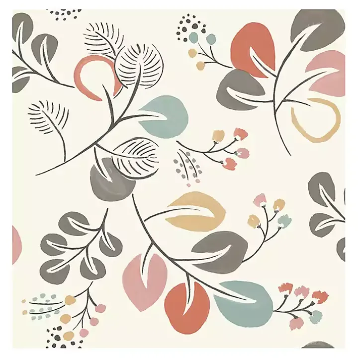 Scandinavian Botanical Peel & Stick Wallpaper