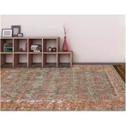 Sea Blue Eaton Transitional Area Rug, 6x8