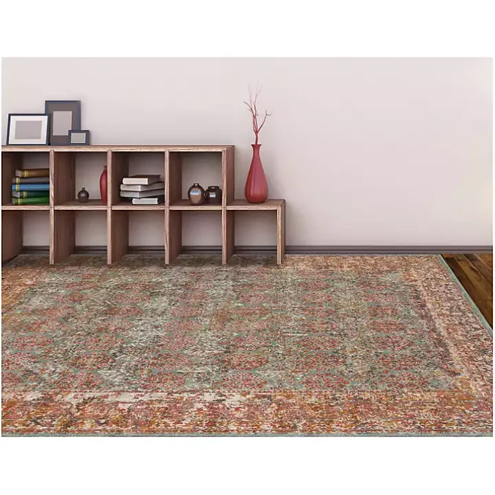 Sea Blue Eaton Transitional Area Rug, 6x8