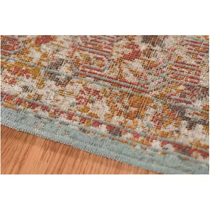 Sea Blue Eaton Transitional Area Rug, 6x8