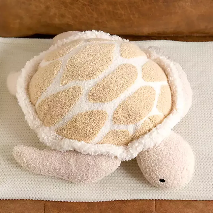 Sea Turtle Boucle Pillow