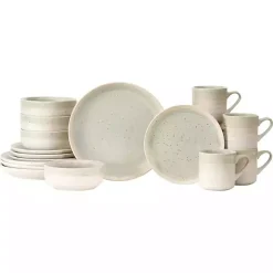 Seafoam Abode Speckled 16-pc. Dinnerware Set