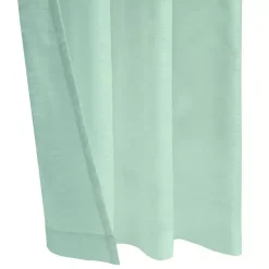 Seafoam Green Boucle Sheer Curtain Panel, 84 in.