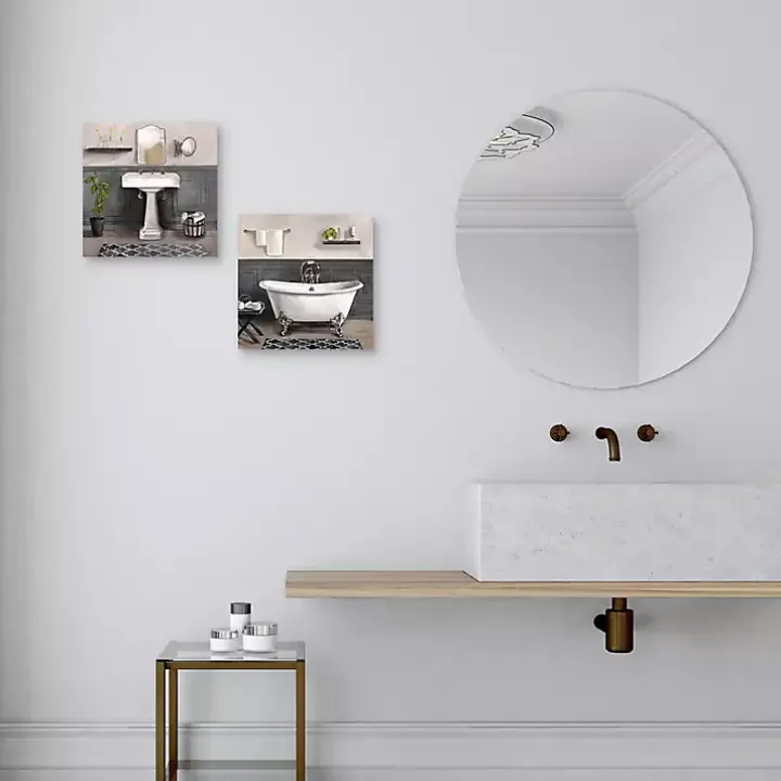 Serene Bath 2-pc. Canvas Art Print Set