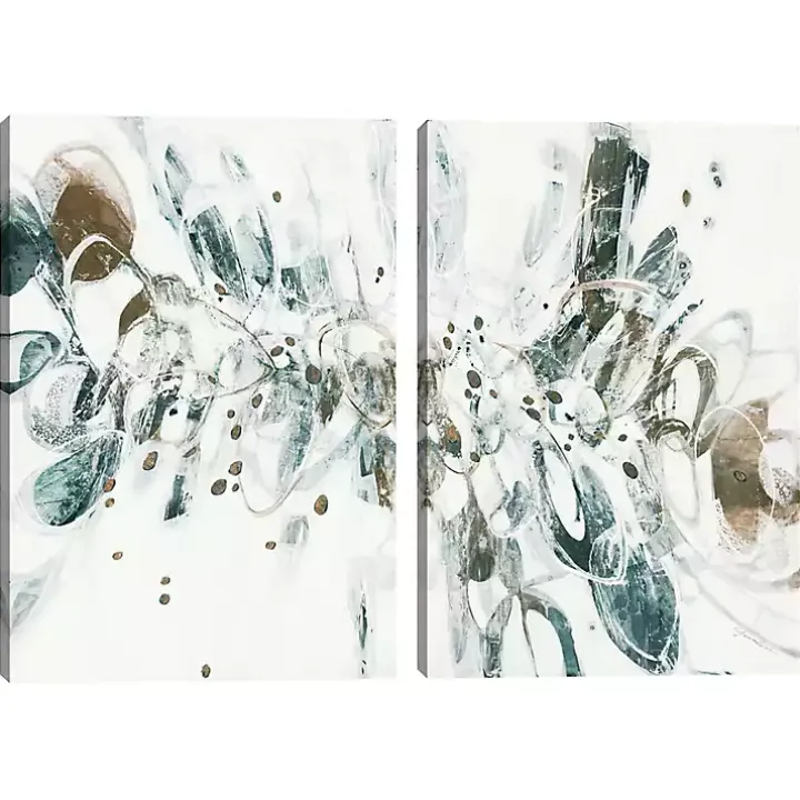 Shattered Glass Canvas Art Prints, Set of 2