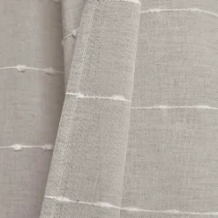 Sheer Gray Textured Curtain Panel Set, 84 in.