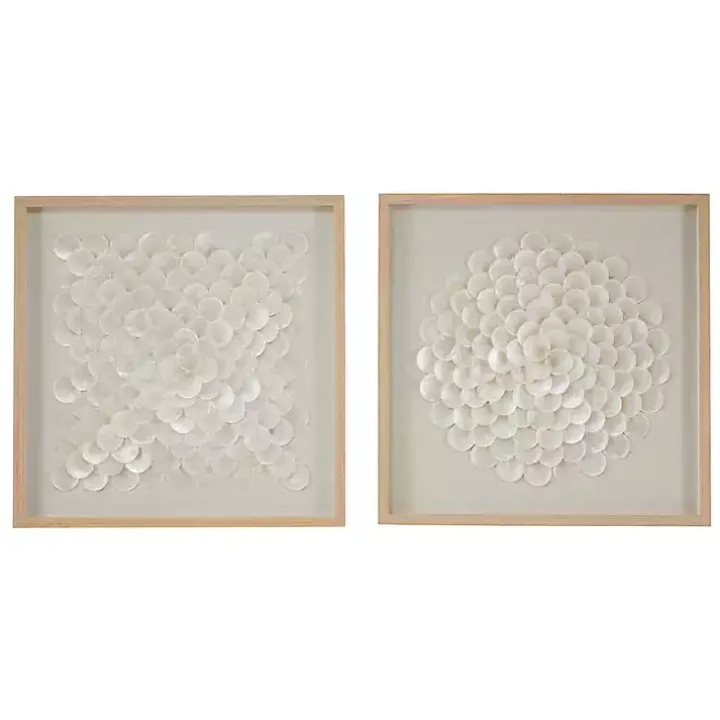 Shell Design Shadow Box 2-pc. Wall Art