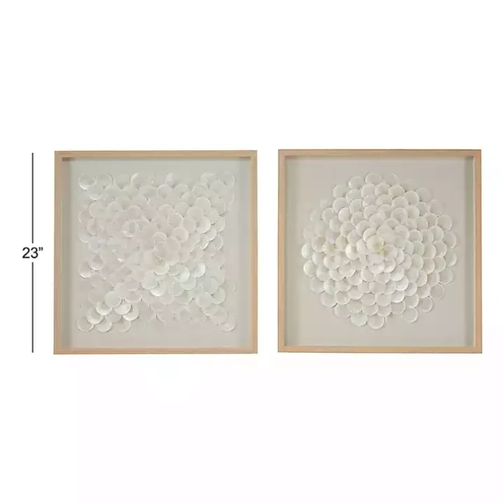 Shell Design Shadow Box 2-pc. Wall Art