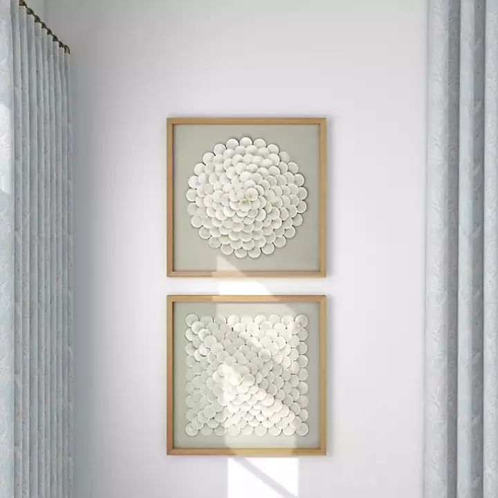 Shell Design Shadow Box 2-pc. Wall Art