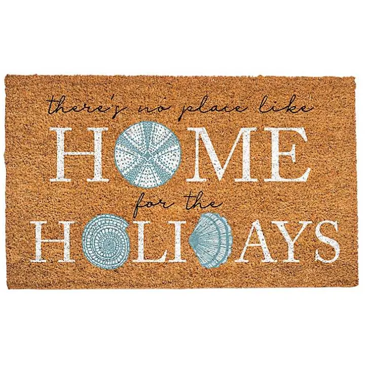 Shells Home for the Holidays Coir Doormat