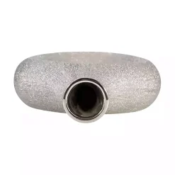 Silver Beaded Cut Out Vase