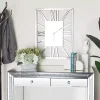 Silver Glass Frame Wall Clock