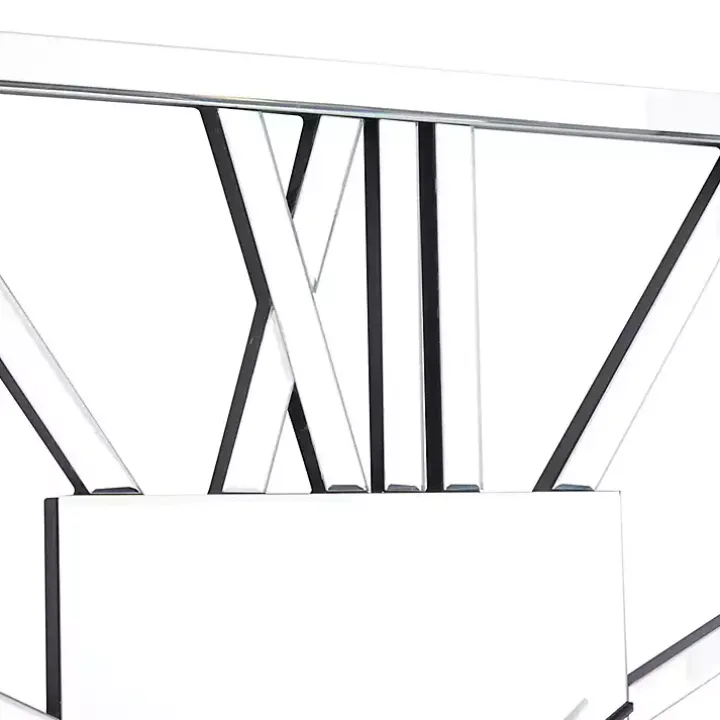 Silver Glass Frame Wall Clock