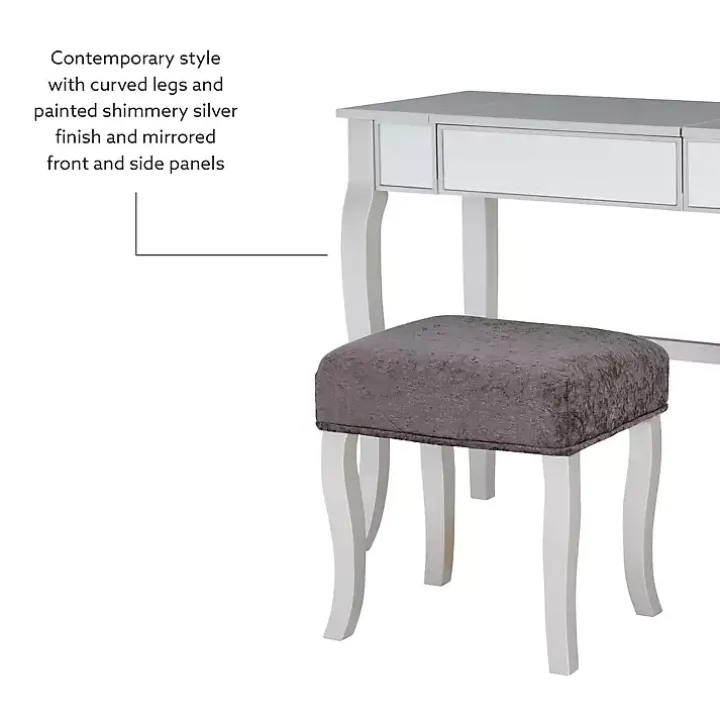 Silver Harper Flip-Top 2-pc. Vanity Set