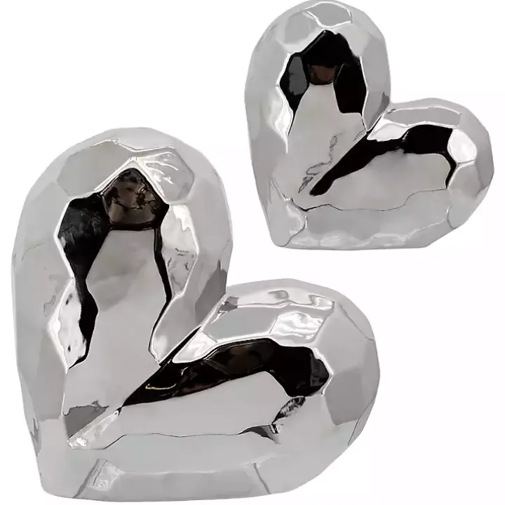 Silver Heart Figurine