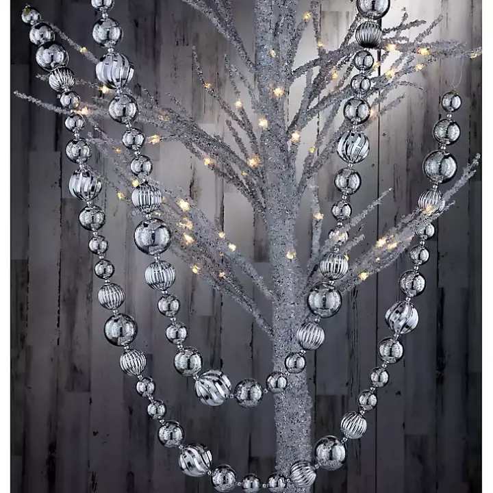 Silver Mercury Ball Tree Garland