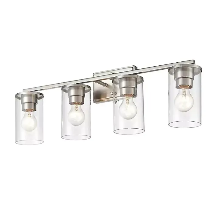 Silver Metal Modern Vanity Light