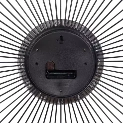 Silver Metal Sunburst Droplet Frame Clock