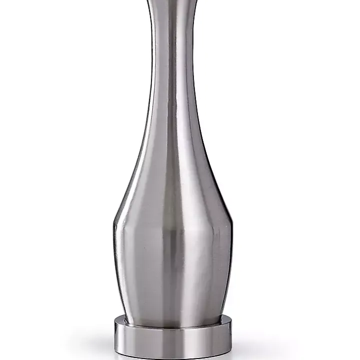 Silver Metal Taper Table Lamp