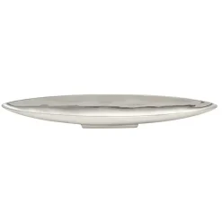 Silver Metallic Canoe Tray