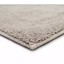 Silver Reversible Cotton Bath Mat, 45 in.