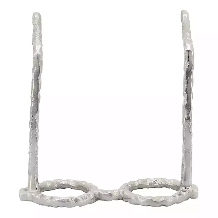 Silver Round Eye Glasses Sculpture