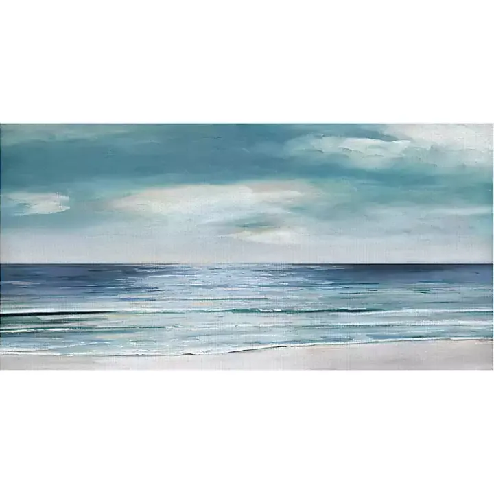 Silver Shore Canvas Art Print