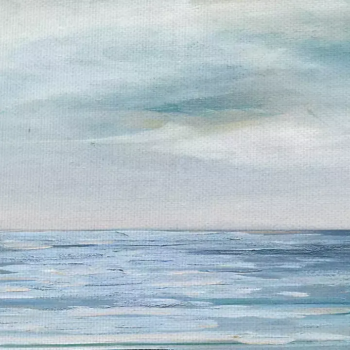 Silver Shore Canvas Art Print