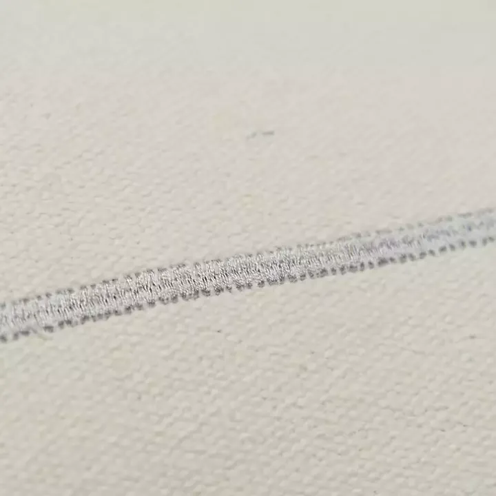 Silver Woven Lines Throw Pillow