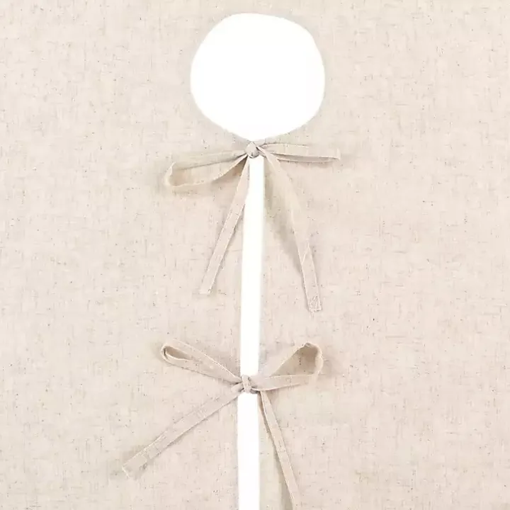 Simple Beige Linen Blend Tree Skirt, 56 in.