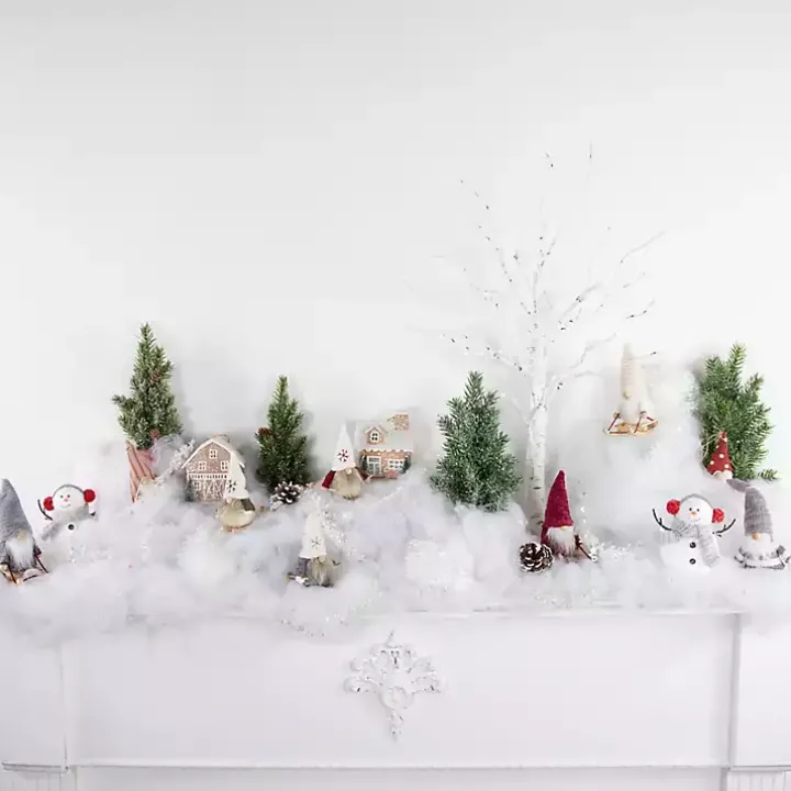 Skiing Gnome Ornaments, Set of 3