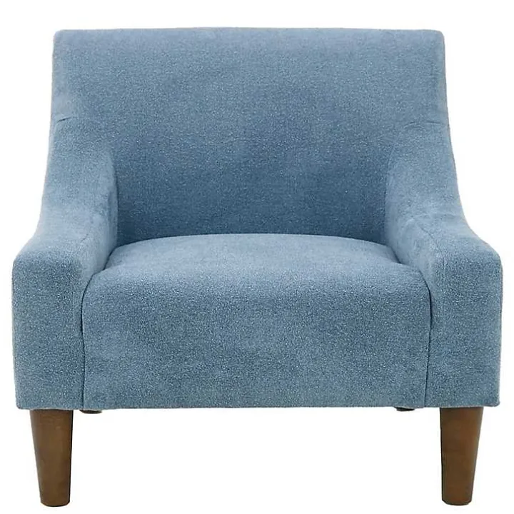 Sky Blue Upholstered Shea Accent Chair