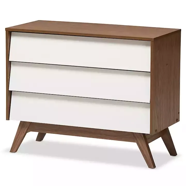 Slant Midcentury Two-Tone Chest