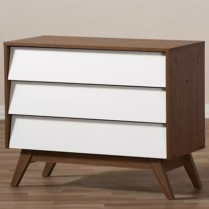 Slant Midcentury Two-Tone Chest