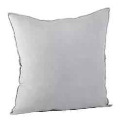 Slate Fringed Edge Pillow