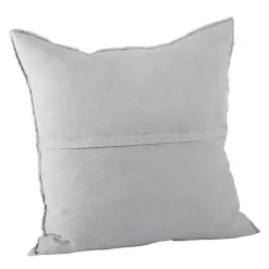 Slate Fringed Edge Pillow