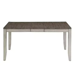 Smoked Alabaster and Honey Wood 7-pc. Dining Set